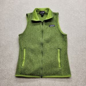 Patagonia Better Sweater Women's Vest Size Small Green Full Zip Fleece